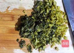 毛豆咸菜炒肉末的做法图解2