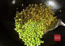 毛豆咸菜炒肉末的做法图解9