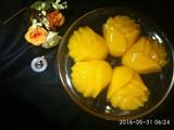 黄玫瑰芒果布丁