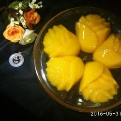 黄玫瑰芒果布丁的做法[图]