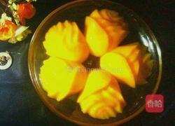 黄玫瑰芒果布丁的做法图解6