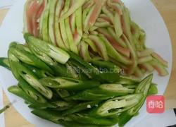 西瓜皮炒辣椒的做法图解6