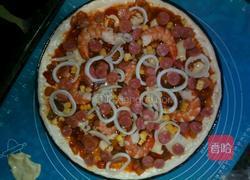 海鲜披萨(4人量)12吋的做法图解8