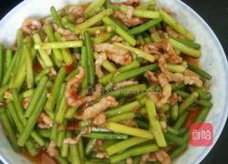 蒜苔肉丝的做法图解7