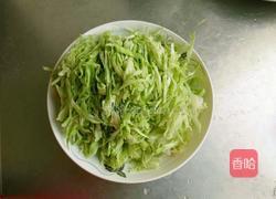 素甘蓝炒粉的做法图解1
