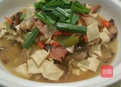 千叶豆腐炖腊肉的做法图解4