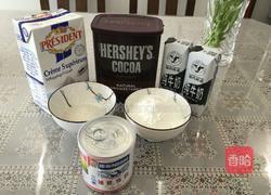 巧克力牛奶小方的做法图解1