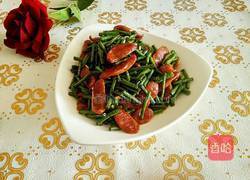 豇豆炒辣肠的做法图解7