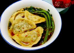 煮冻水饺（山芹菜猪肉馅）