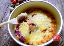 双拼芝士焗薯（紫薯，红薯，烤箱版）的做法图解10