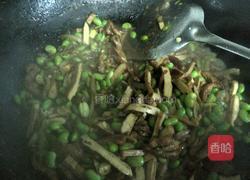 榨菜干子毛豆炒肉丝的做法图解8