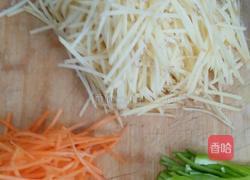 炝三丝 的做法图解2