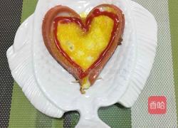 爱心火腿荷包蛋的做法图解5