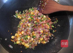 什锦培根炒饭的做法图解3