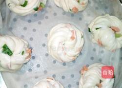 葱花火腿肠花卷的做法图解12