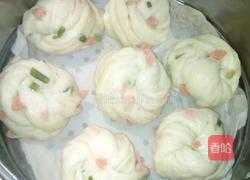 葱花火腿肠花卷的做法图解13