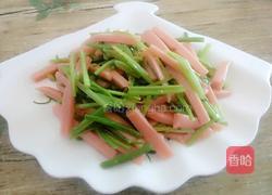 火腿炒芹菜的做法图解13