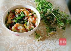 小葱 豇豆 鸡蛋 酸辣汤饺的做法图解9