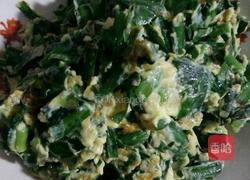 韭菜煎蛋的做法图解3