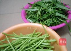 酸辣空心菜杆的做法图解1