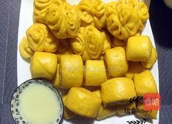 南瓜蝴蝶花卷的做法图解11