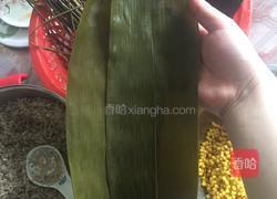 五香绿豆瘦肉粽的做法图解5