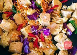 炒玉米面馒头块的做法图解4