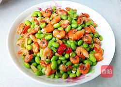 毛豆米炒虾的做法图解8