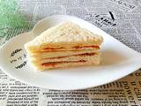 肉松鸡蛋火腿三明治的做法[图]