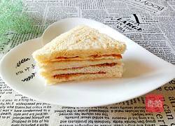 肉松鸡蛋火腿三明治的做法图解8