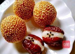 南瓜紫薯陷小麻球的做法图解12