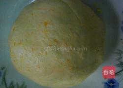 南瓜紫薯陷小麻球的做法图解3