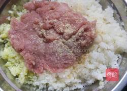 包菜萝卜肉馅春筒的做法图解3