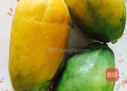 红枣木瓜炖牛奶的做法图解1