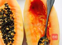 红枣木瓜炖牛奶的做法图解2