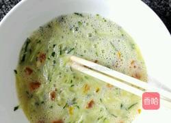 黄瓜咸蛋饼的做法图解2