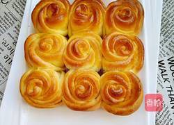 玫瑰花面包（手揉版）的做法图解12