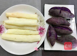 紫薯山药糕（无糖版）的做法图解1