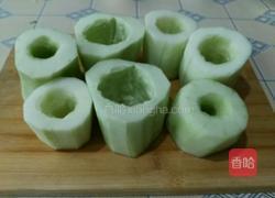 红烧黄瓜塞肉的做法图解2