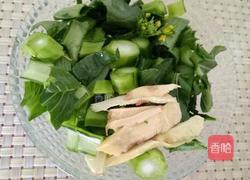 咸蛋菜心粥的做法图解4