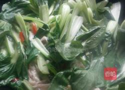 蘑菇炒青菜的做法图解6