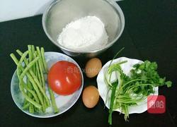 豆角西红柿鸡蛋打卤面的做法图解1