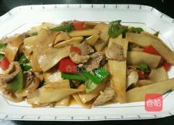 杏鲍菇炒肉的做法图解4