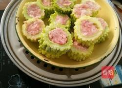 苦瓜酿肉的做法图解4