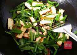 韭菜炒豆干的做法图解3