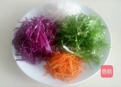 紫甘兰拌苦菊的做法图解1