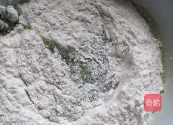 Illustration of making matcha egg biscuits 2