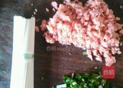 葱花火腿面的做法图解2