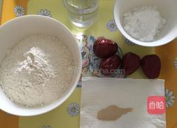 红枣发糕的做法图解2