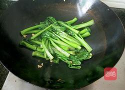 炒菜芯的做法图解3